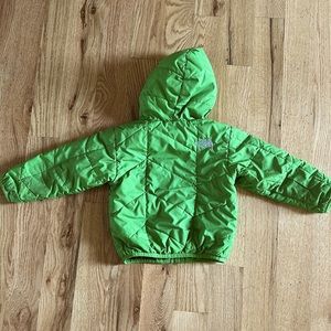 North Face Toddler Reversible Puffy Jacket, 18-24m, Green